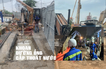 Khoan đường ống cấp thoát nước