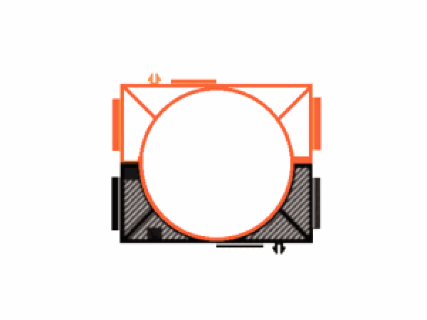 Gối đỡ ống xoắn HDPE